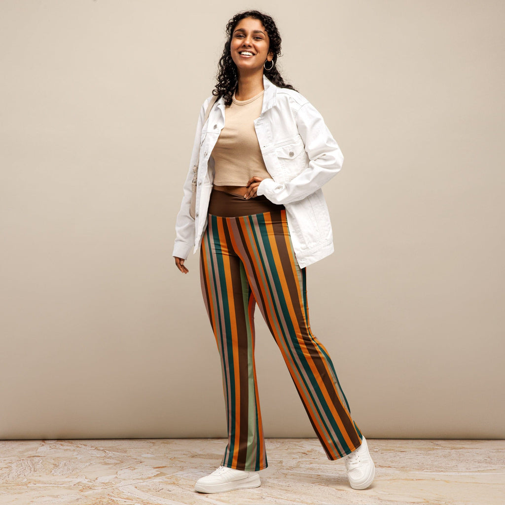 Groovy Stripes Flare Leggings