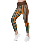 Groovy Stripes Leggings With Pockets