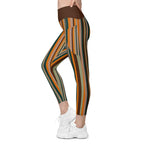 Groovy Stripes Leggings With Pockets