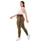 Groovy Stripes Plus Size Leggings