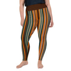 Groovy Stripes Plus Size Leggings