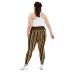 Groovy Stripes Plus Size Leggings