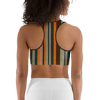 Groovy Stripes Sports Bra