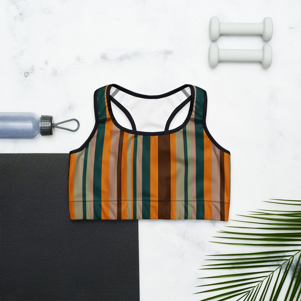Groovy Stripes Sports Bra