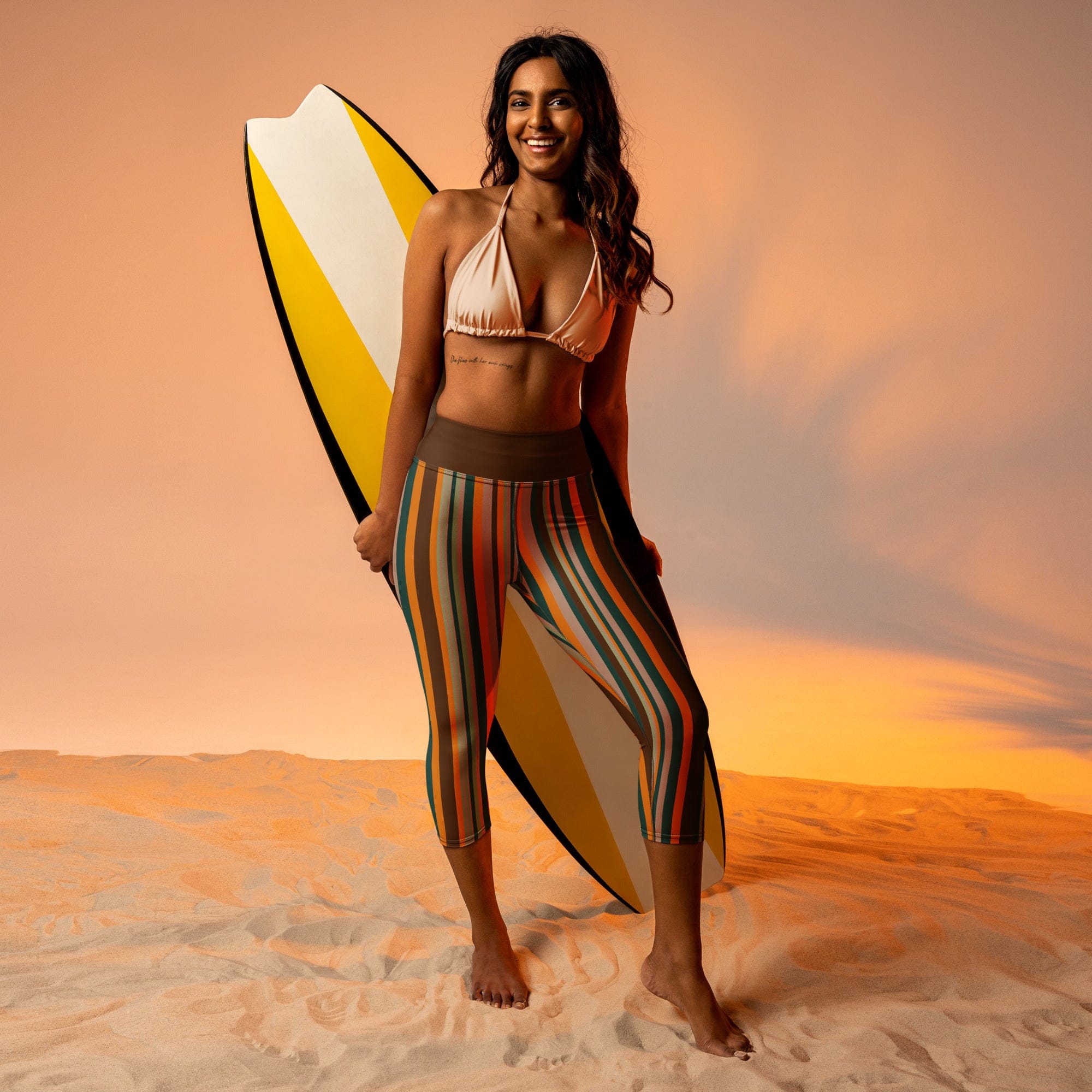 Groovy Stripes Yoga Capris