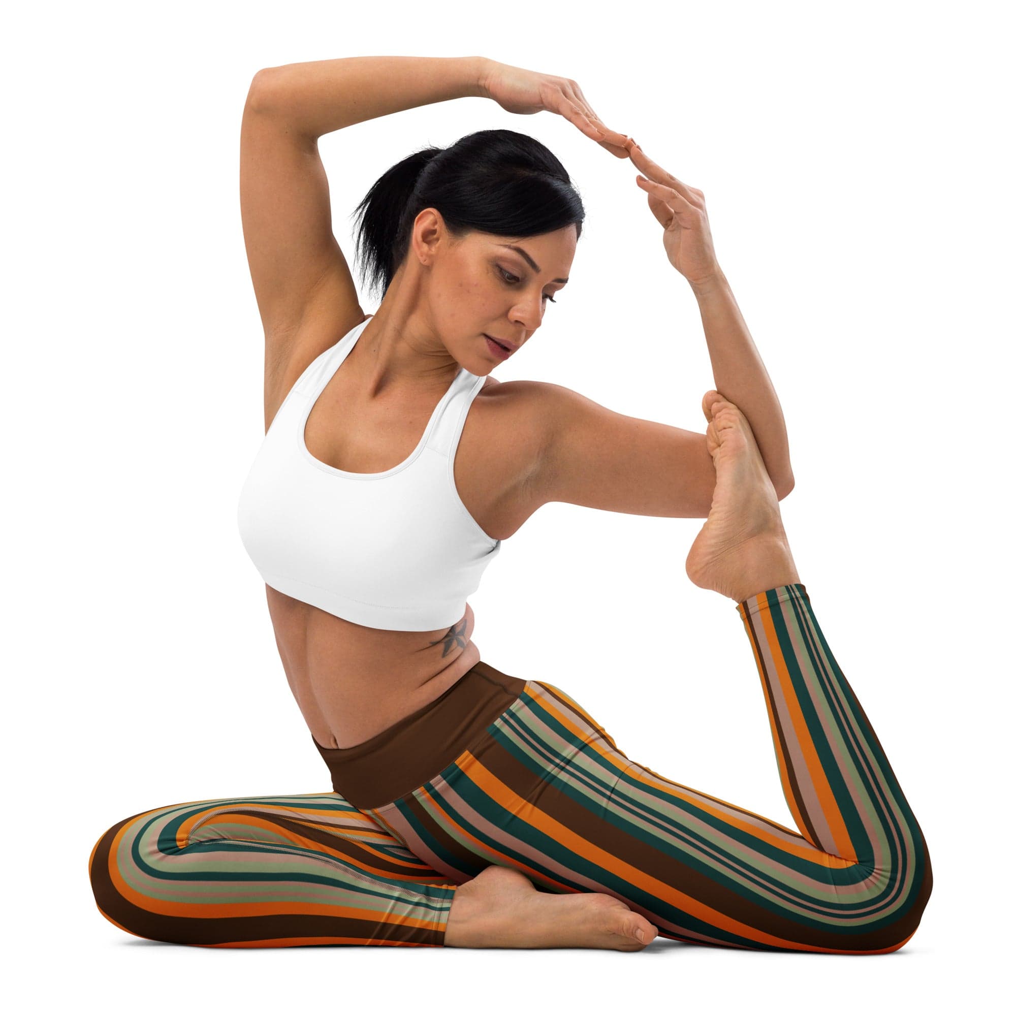 Groovy Stripes Yoga Leggings