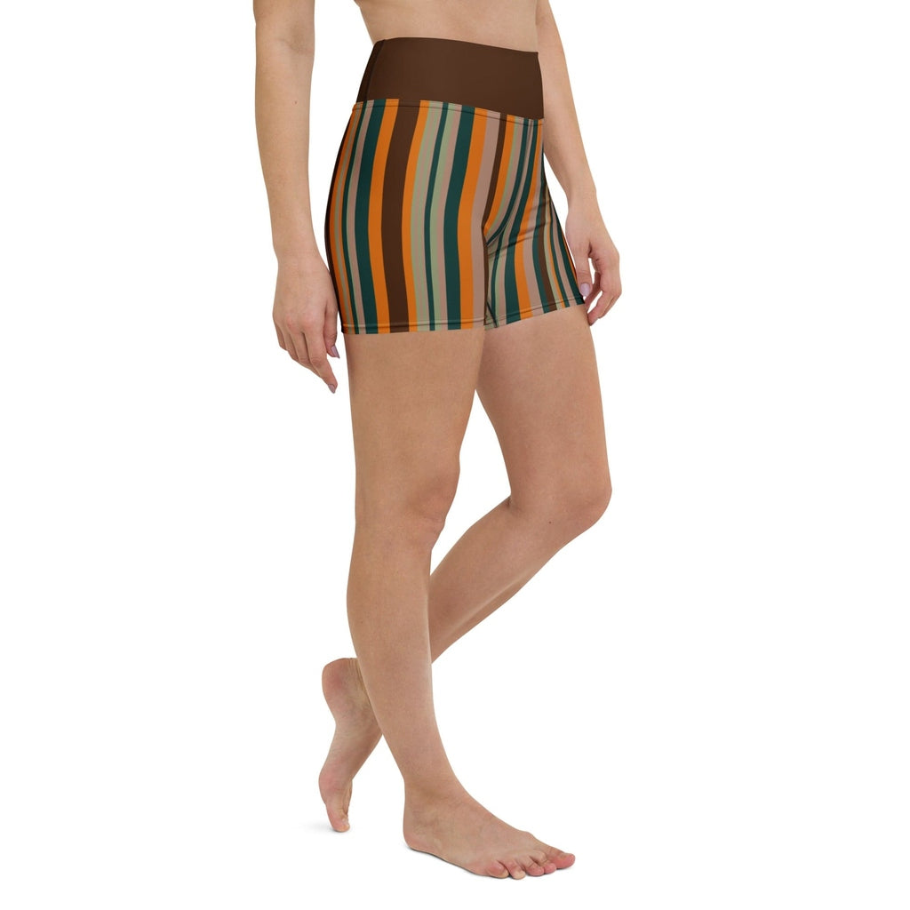 Groovy Stripes Yoga Shorts