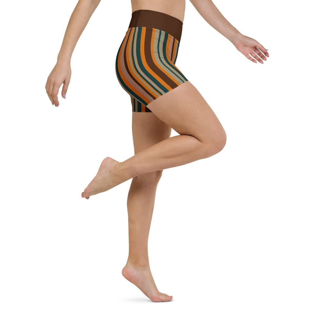 Groovy Stripes Yoga Shorts