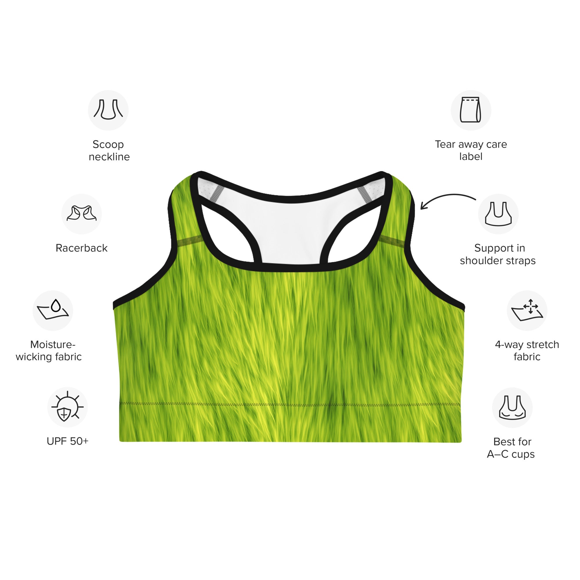 Grumpy Christmas Sports Bra