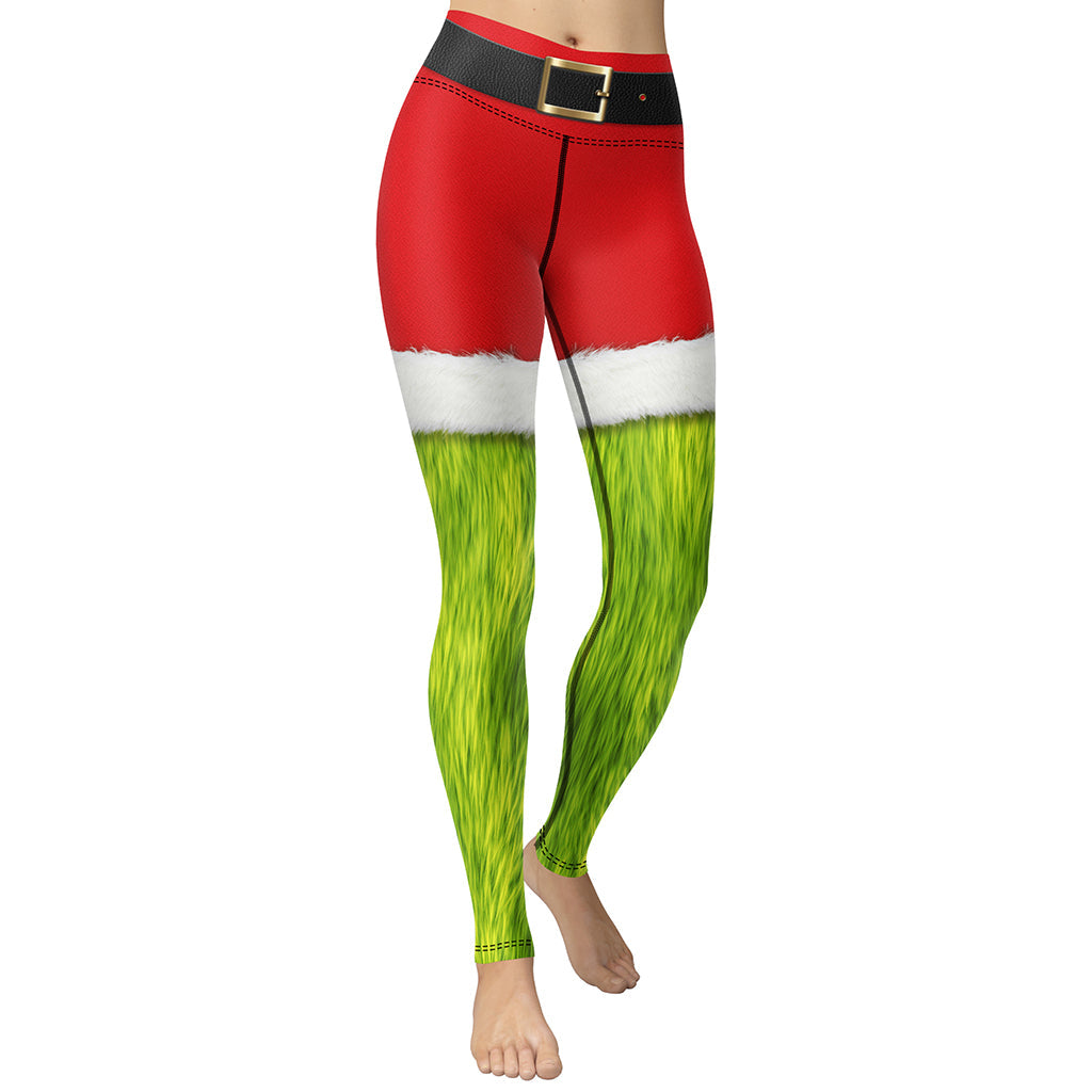 Grumpy Christmas Yoga Leggings
