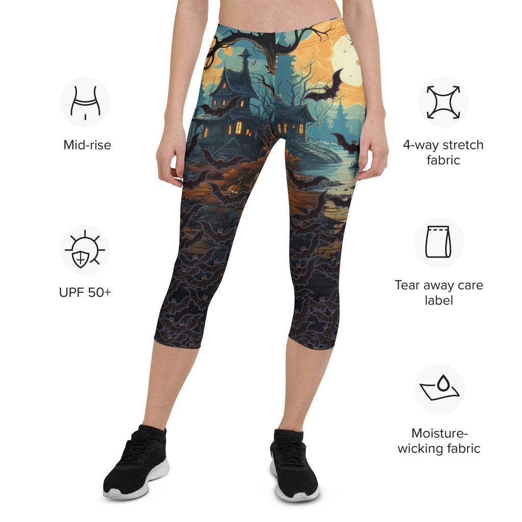 Halloween Bats Capris