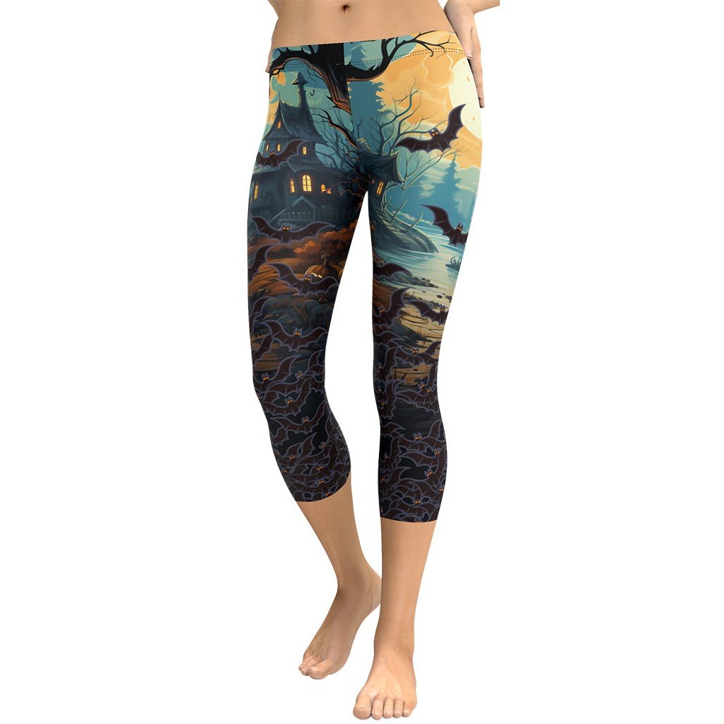 Halloween Bats Capris
