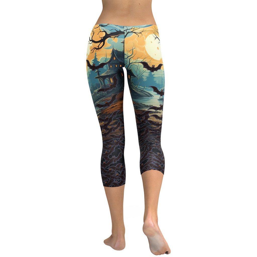 Halloween Bats Capris