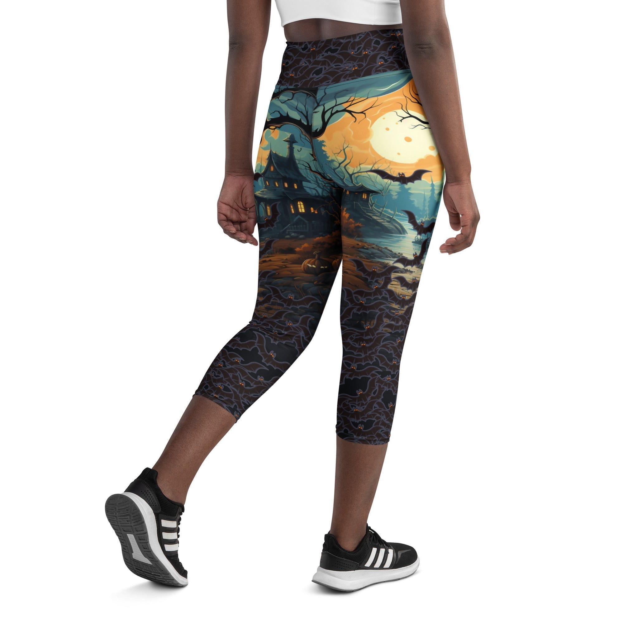 Halloween Bats Yoga Capris