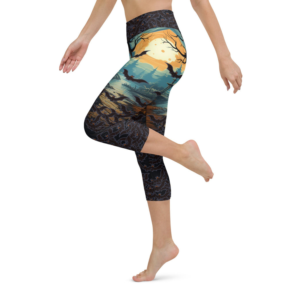 Halloween Bats Yoga Capris
