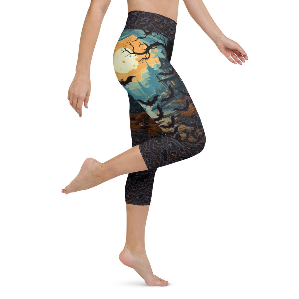 Halloween Bats Yoga Capris