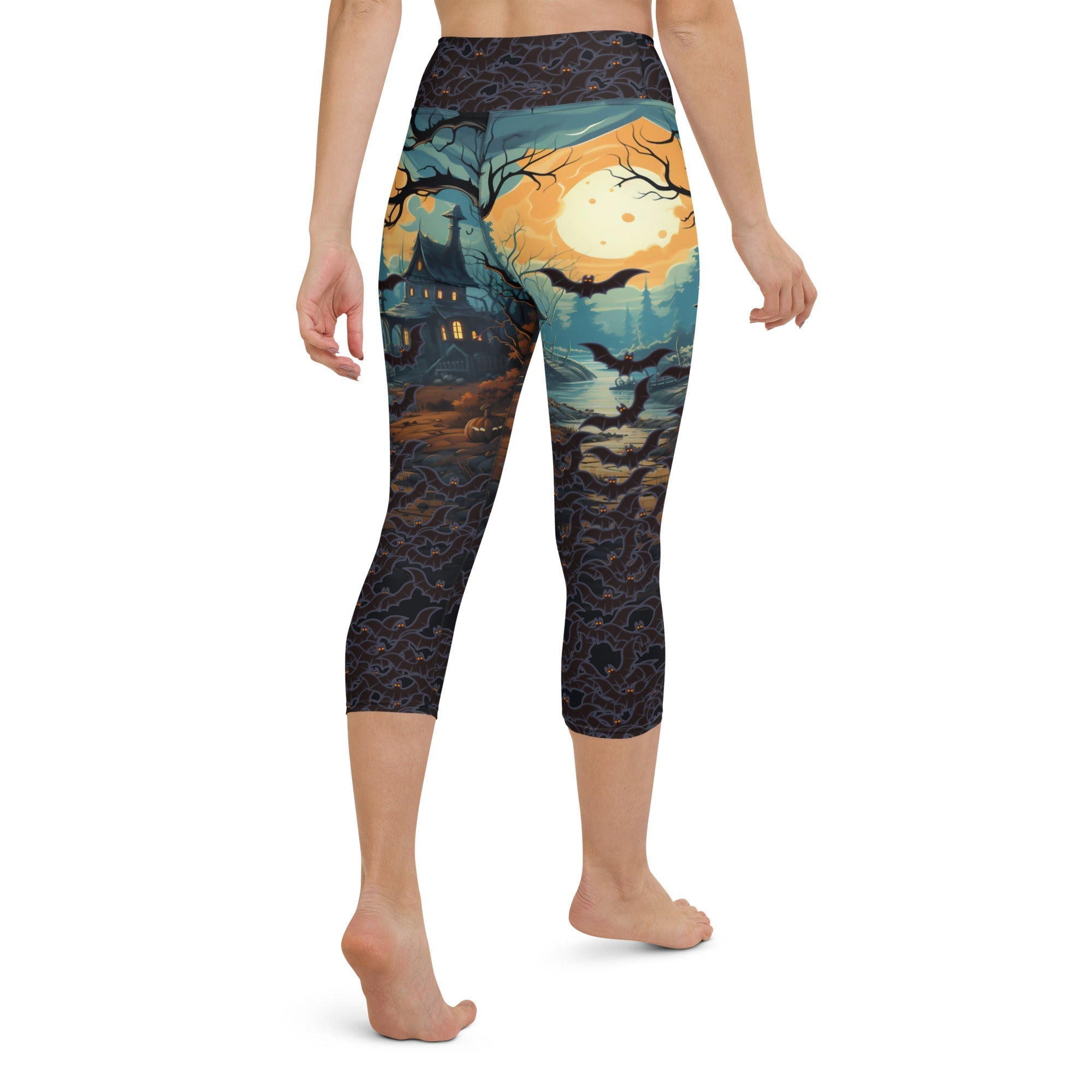 Halloween Bats Yoga Capris