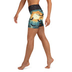 Halloween Bats Yoga Shorts