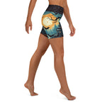 Halloween Bats Yoga Shorts