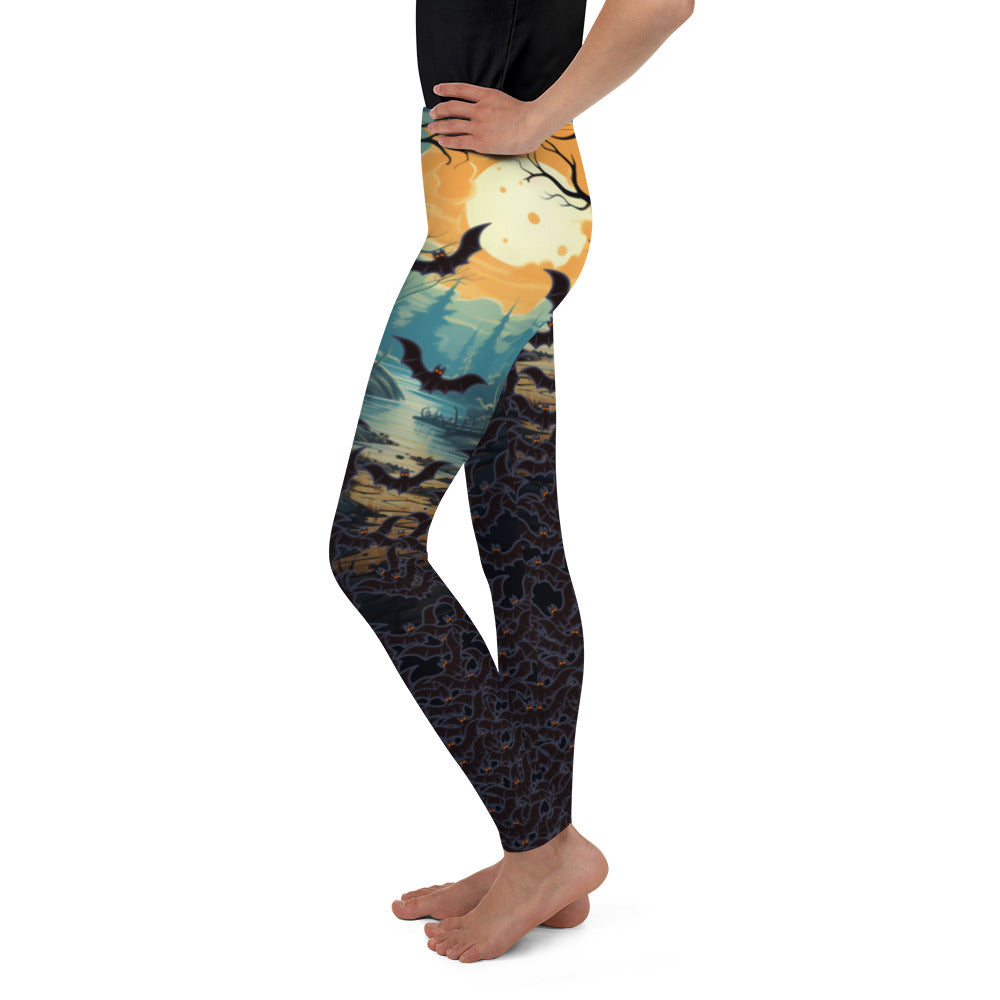 Halloween Bats Youth Leggings