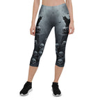 Halloween Black Cat & Skull Capris