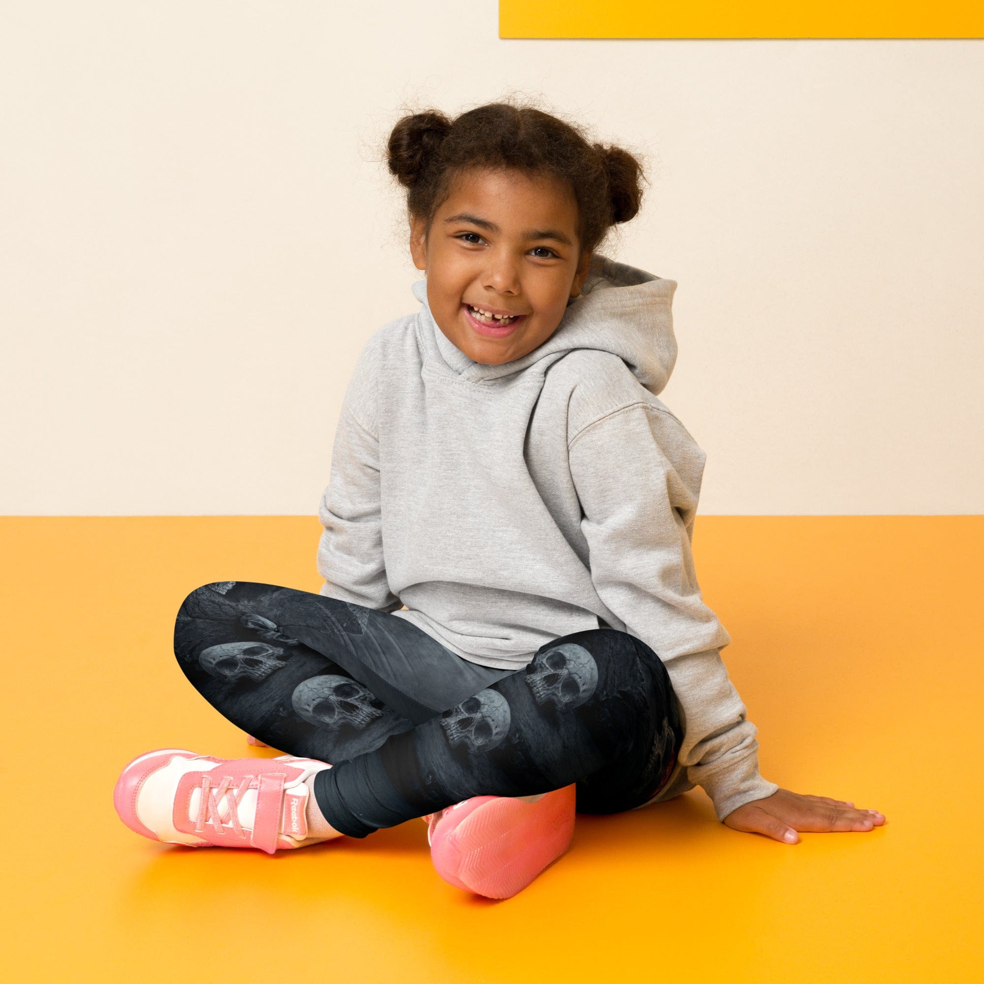 Halloween Black Cat & Skull Kid's Leggings