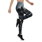 Halloween Black Cat & Skull Leggings