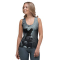 Halloween Black Cat & Skull Tank Top