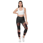 Halloween Fright Crossover Leggings With Pockets