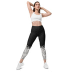 Halloween Hand Print Leggings With Pockets