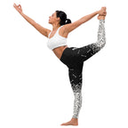Halloween Hand Print Yoga Leggings