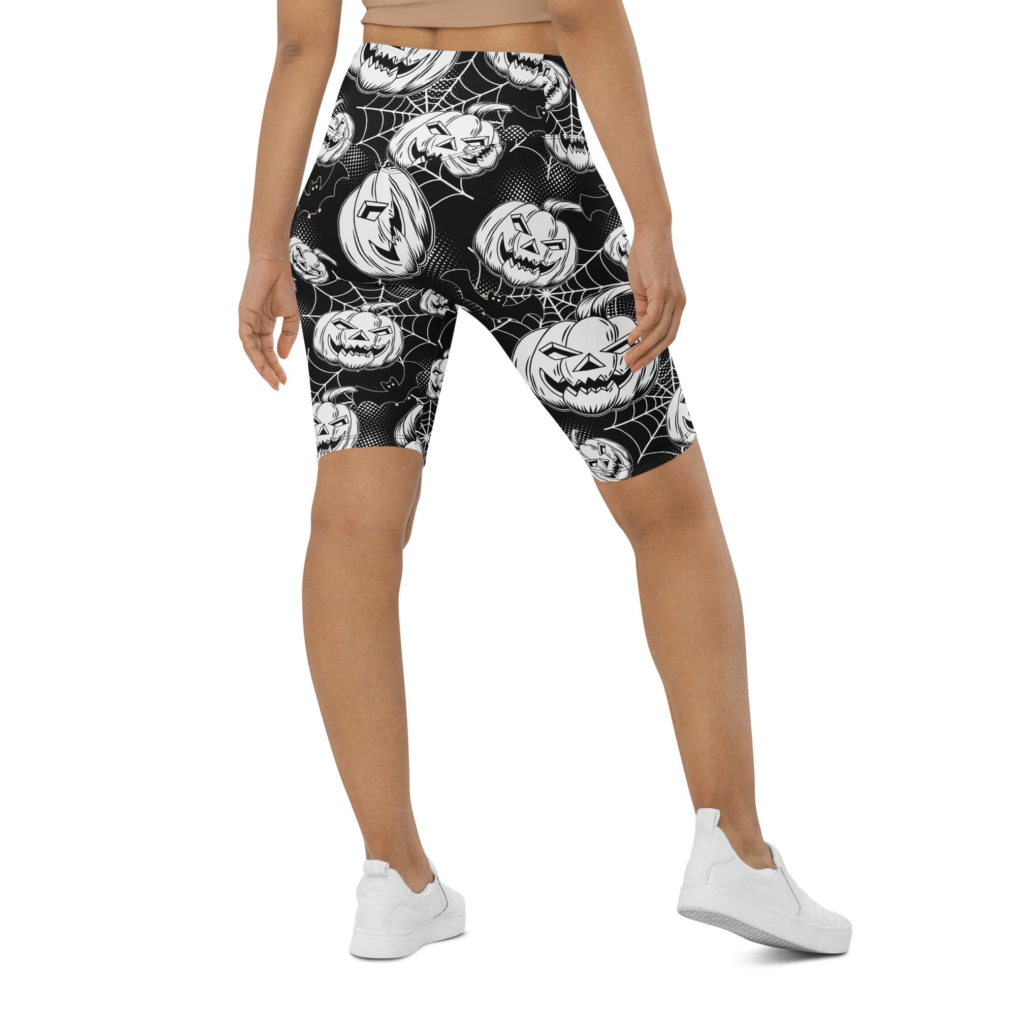 Halloween Haunted Harvest Biker Shorts