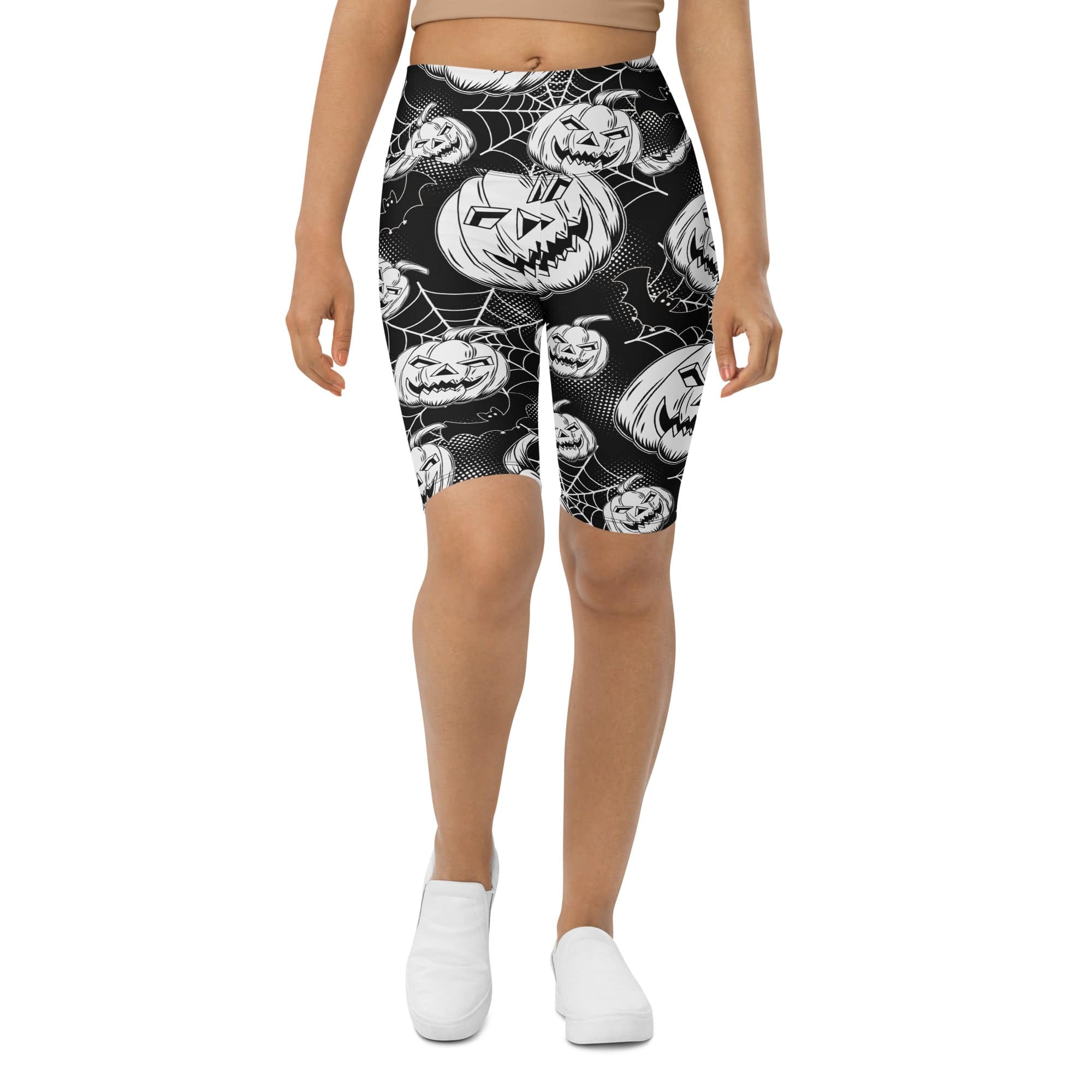 Halloween Haunted Harvest Biker Shorts