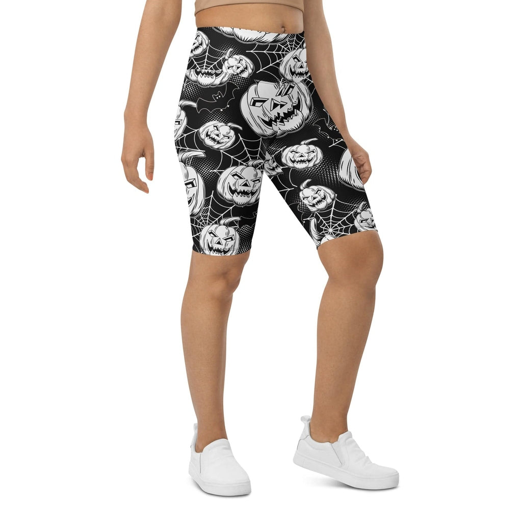 Halloween Haunted Harvest Biker Shorts