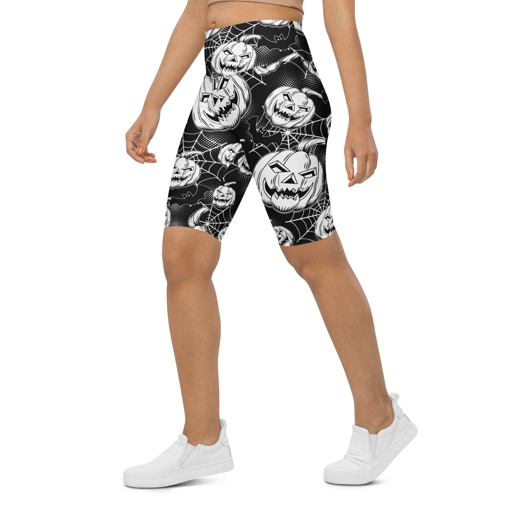 Halloween Haunted Harvest Biker Shorts