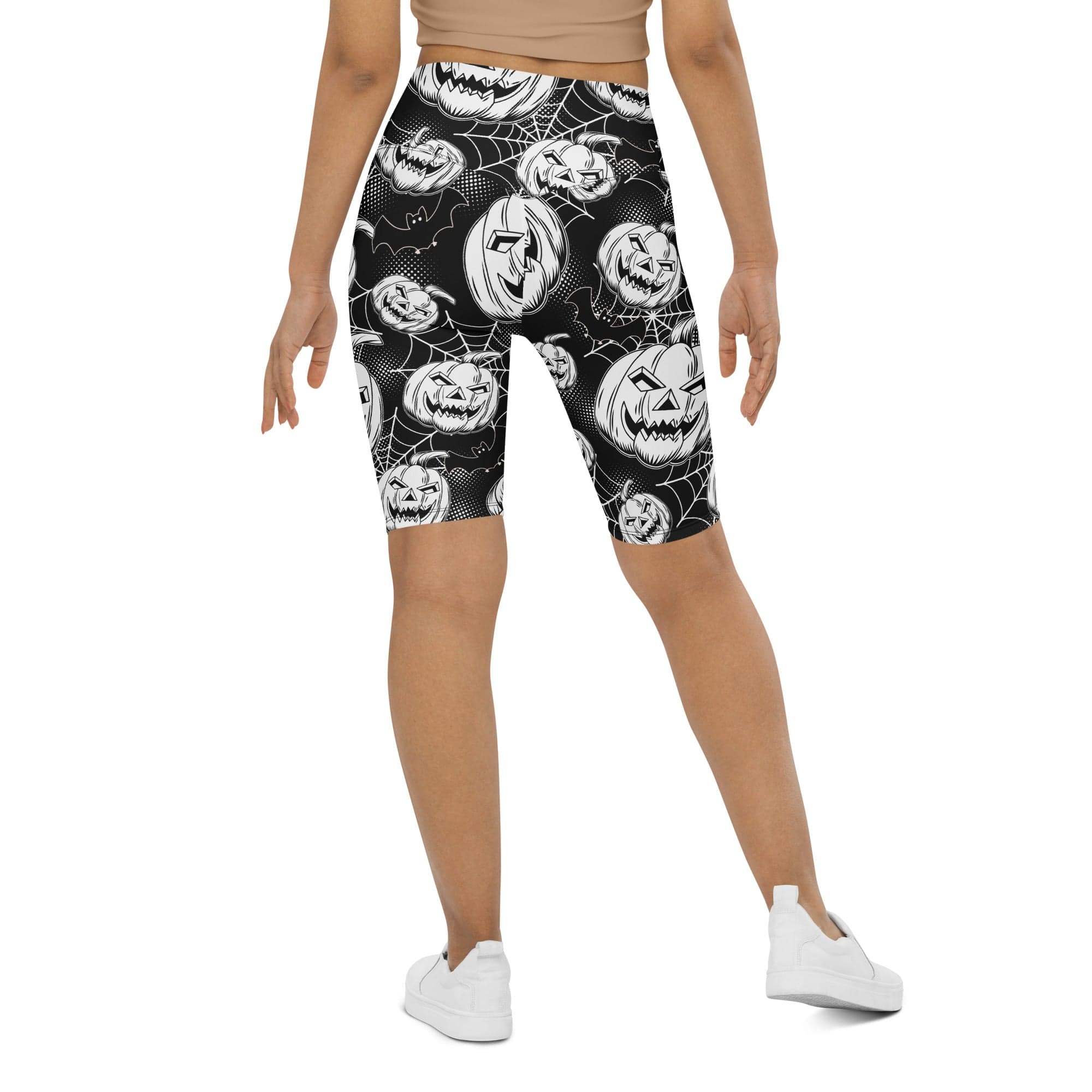 Halloween Haunted Harvest Biker Shorts