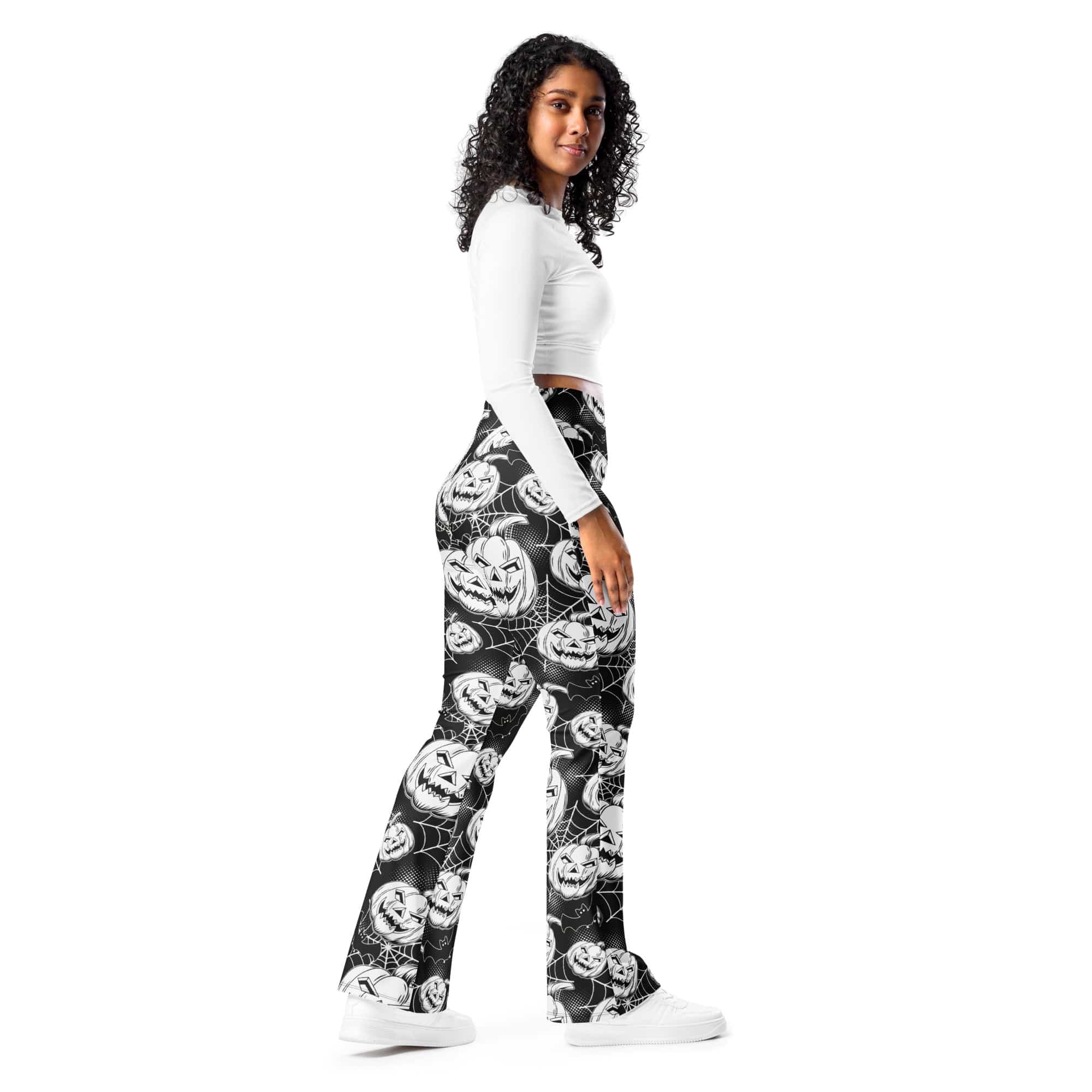 Halloween Haunted Harvest Flare Leggings