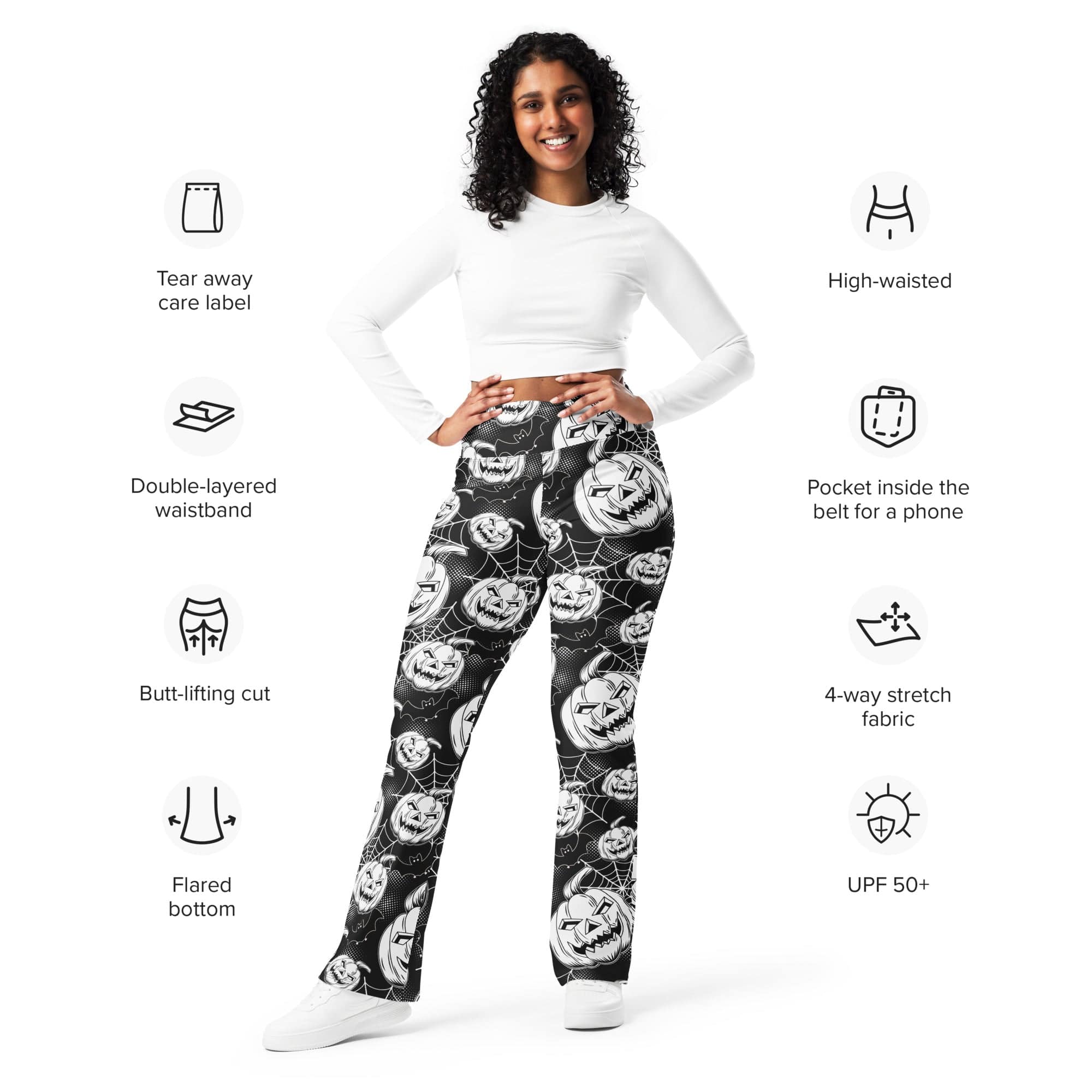 Halloween Haunted Harvest Flare Leggings