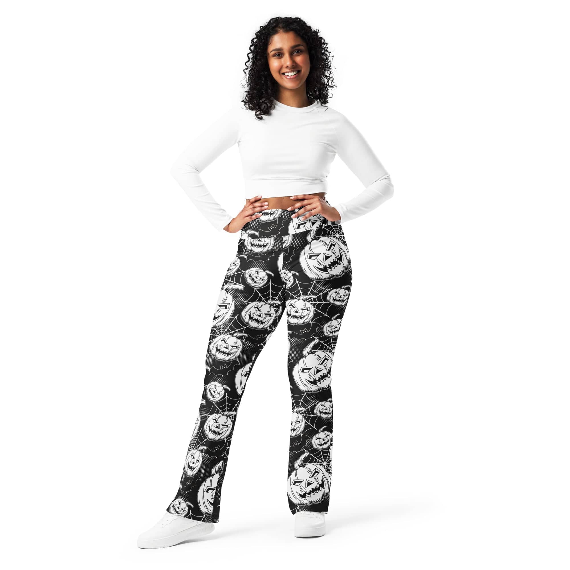 Halloween Haunted Harvest Flare Leggings