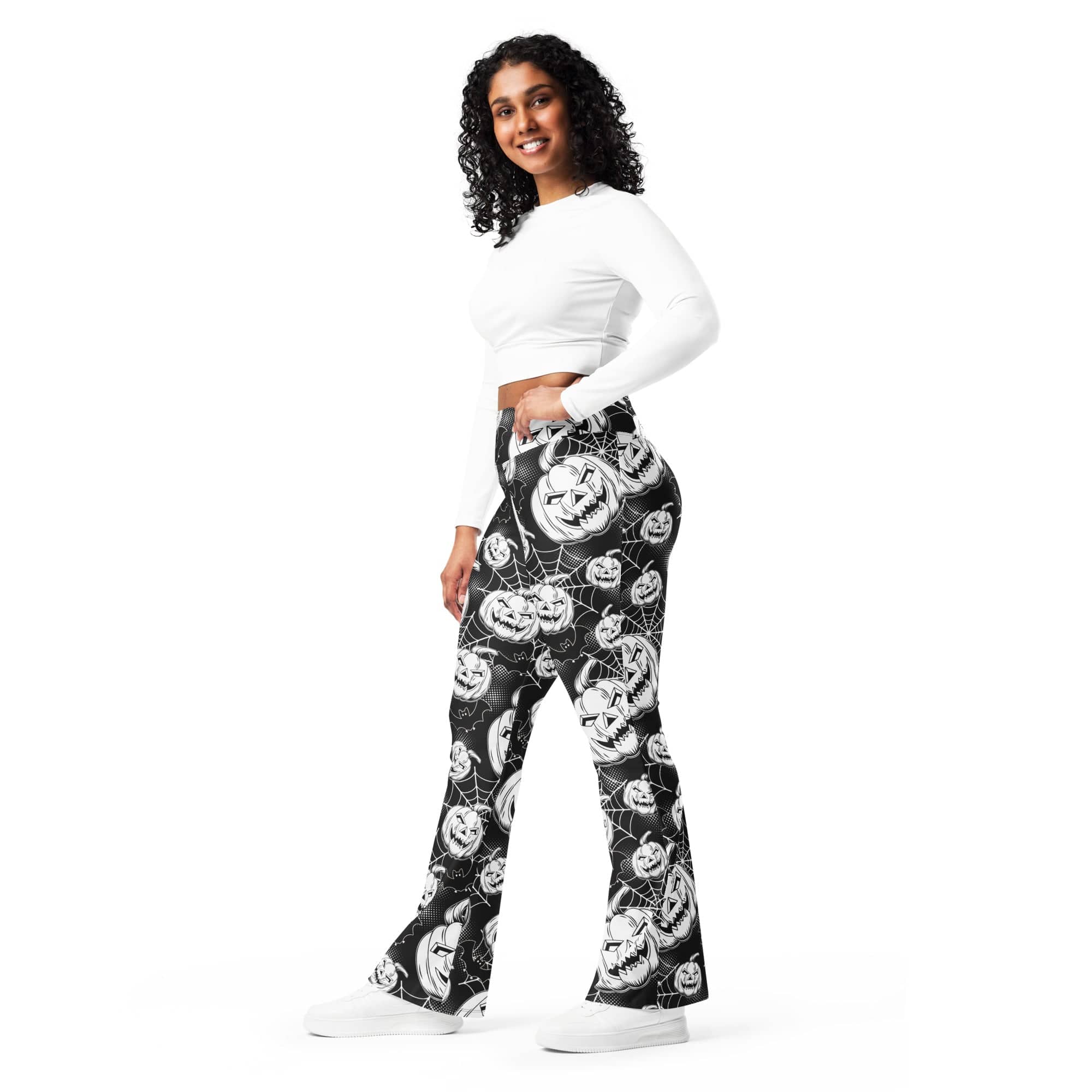 Halloween Haunted Harvest Flare Leggings