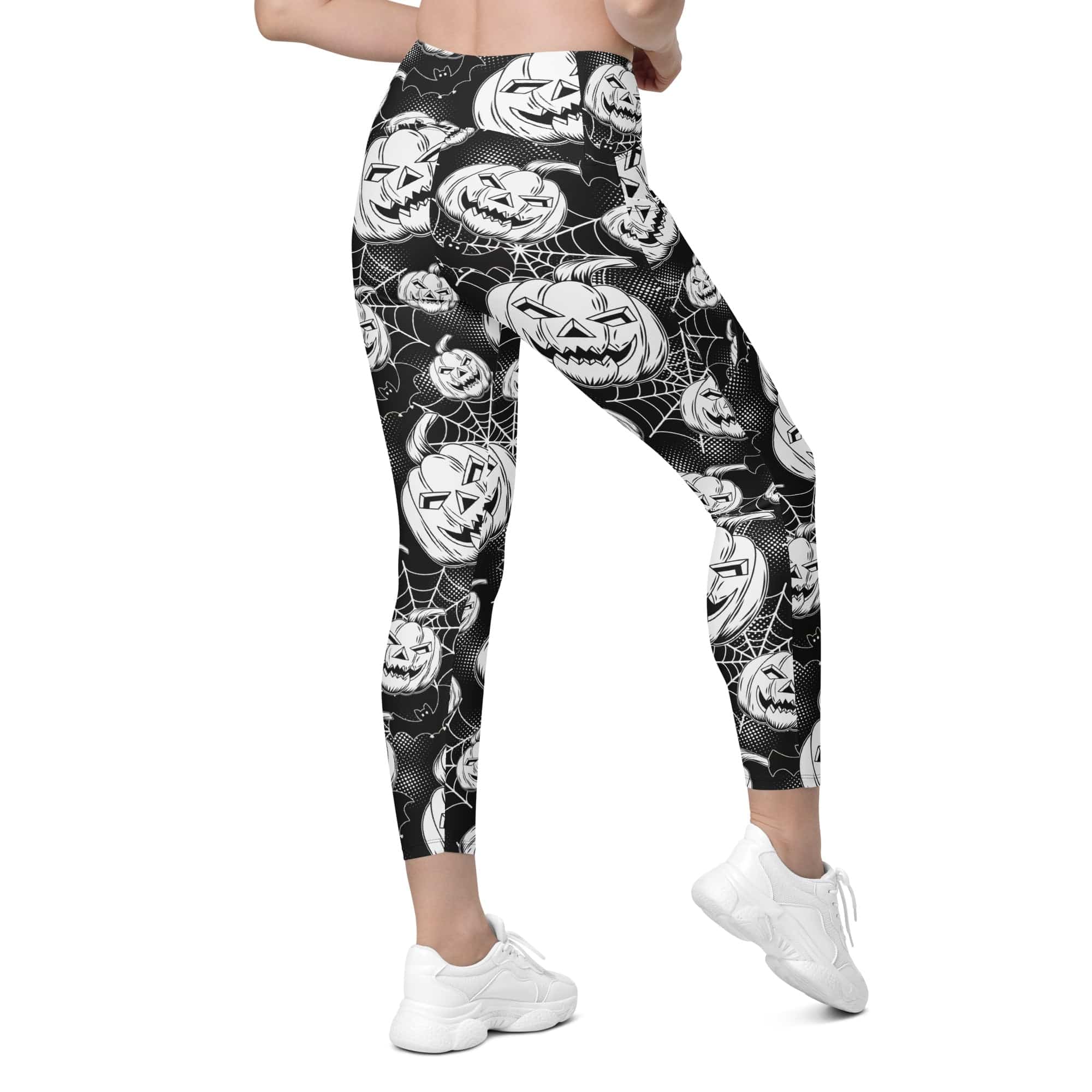 Halloween Haunted Harvest Leggings With Pockets