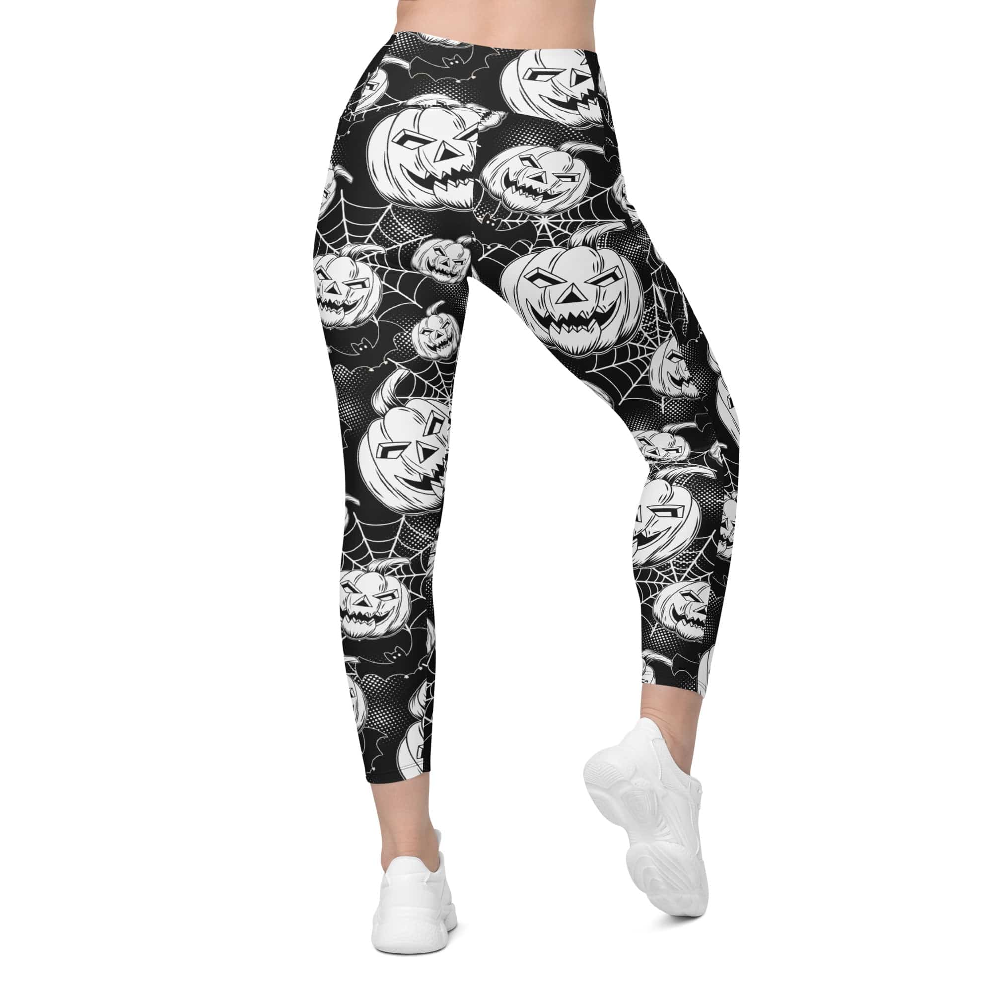 Halloween Haunted Harvest Leggings With Pockets