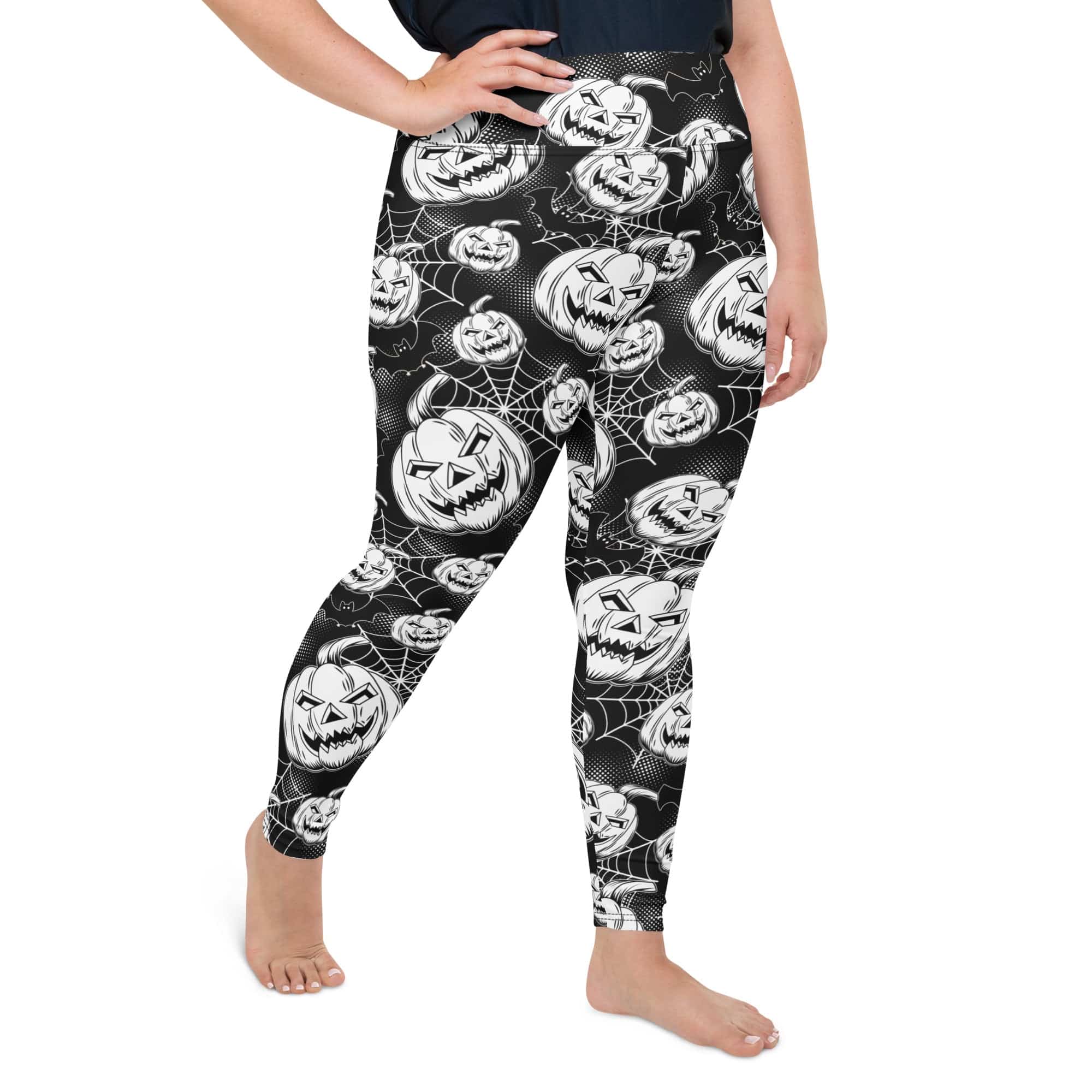 Halloween Haunted Harvest Plus Size Leggings