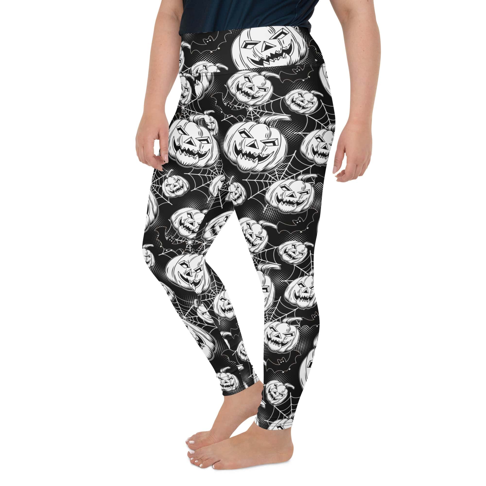 Halloween Haunted Harvest Plus Size Leggings