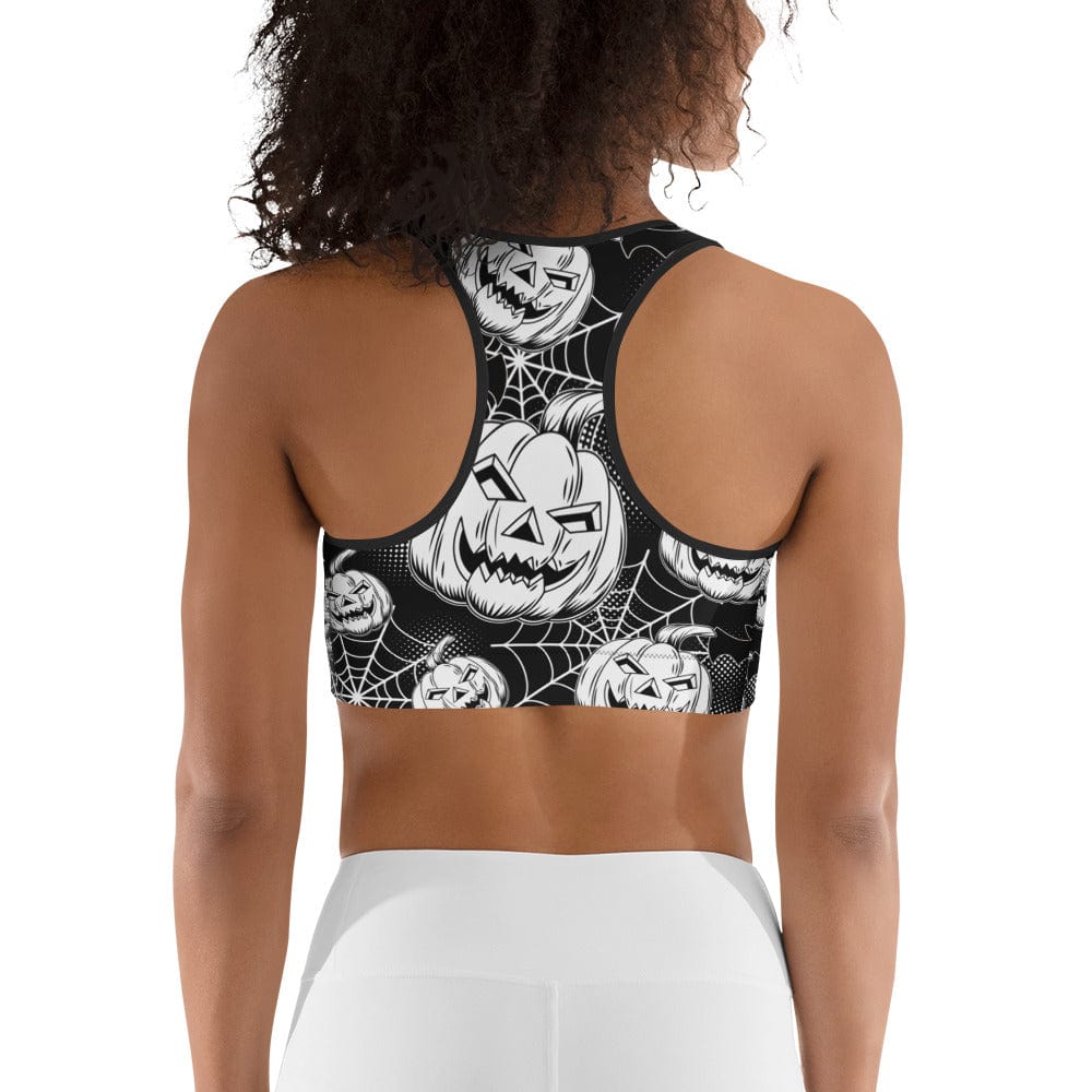 Halloween Haunted Harvest Sports Bra