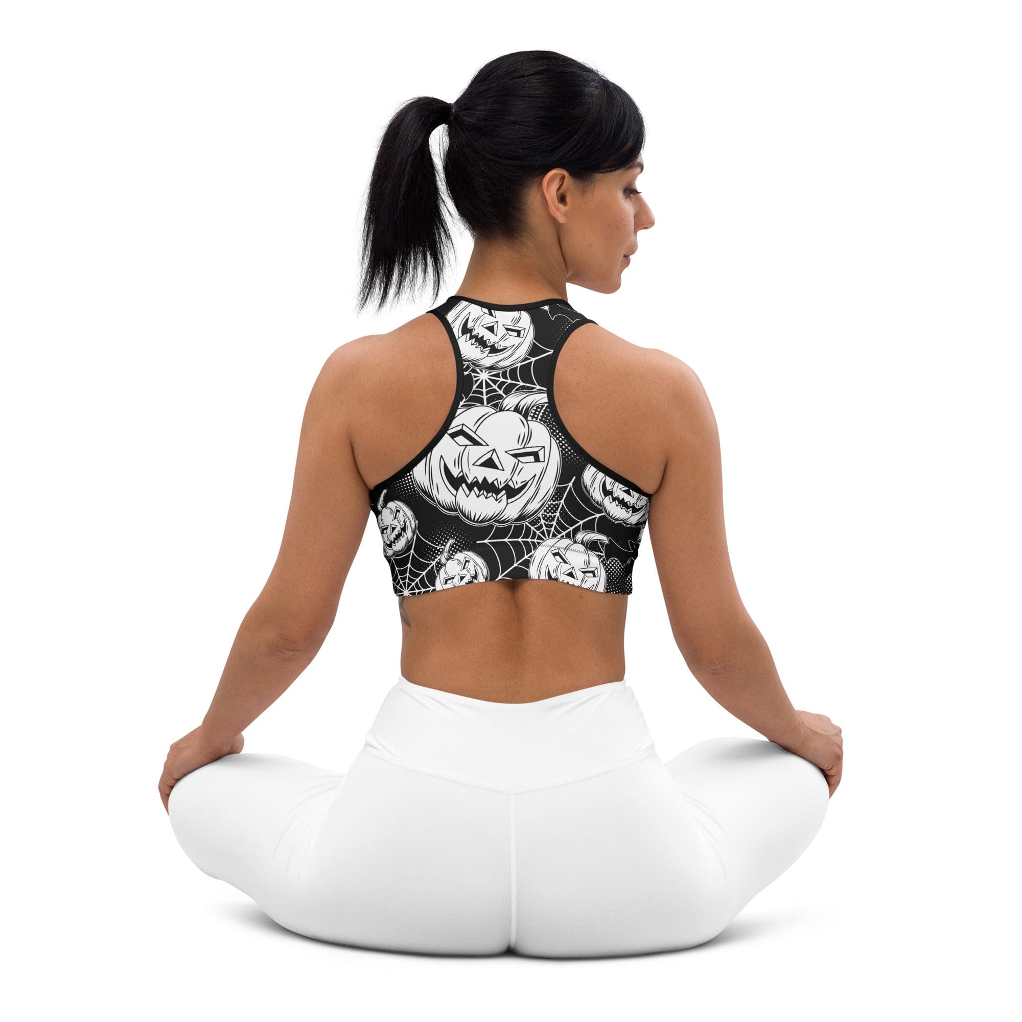 Halloween Haunted Harvest Sports Bra