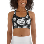 Halloween Haunted Harvest Sports Bra