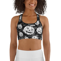 Halloween Haunted Harvest Sports Bra