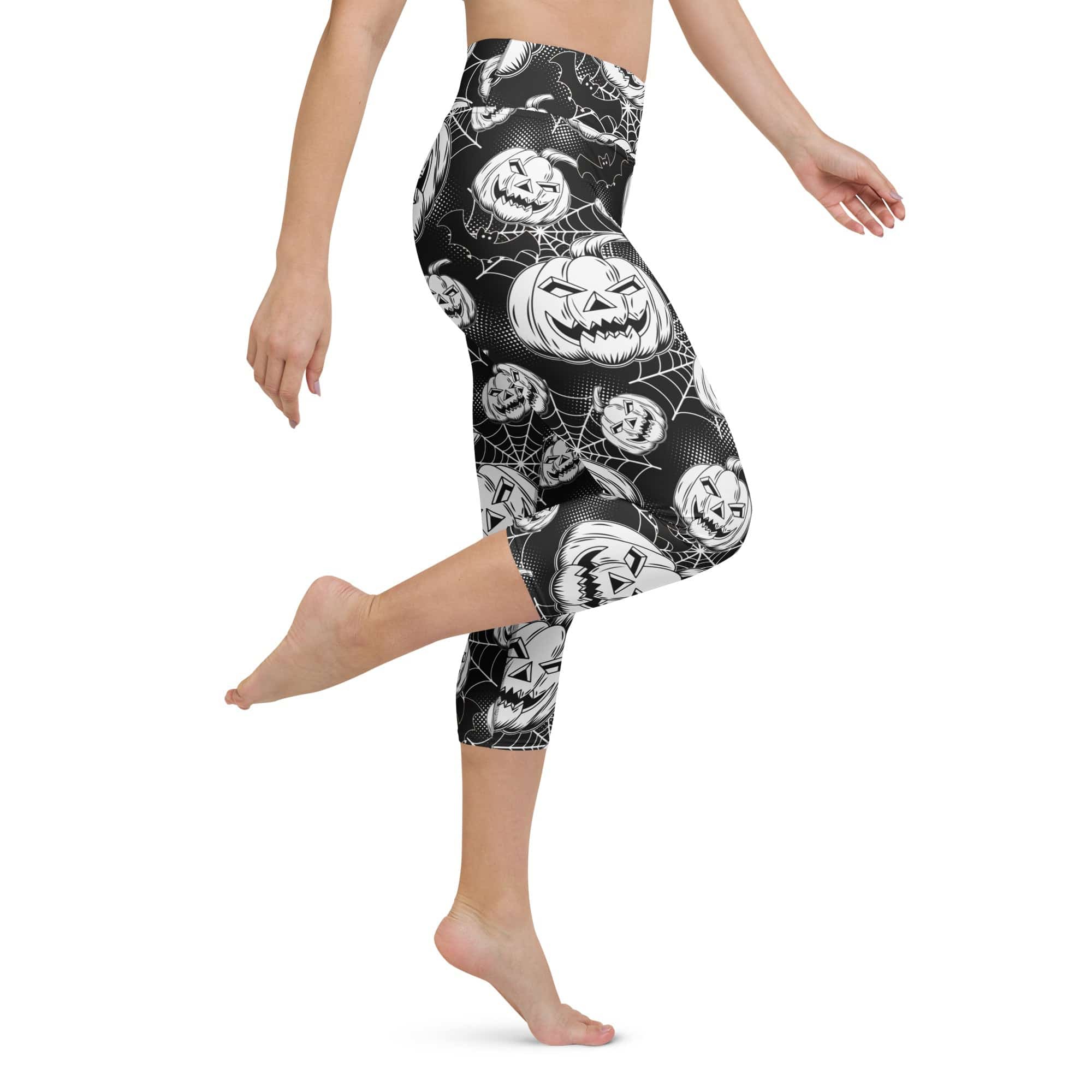 Halloween Haunted Harvest Yoga Capris