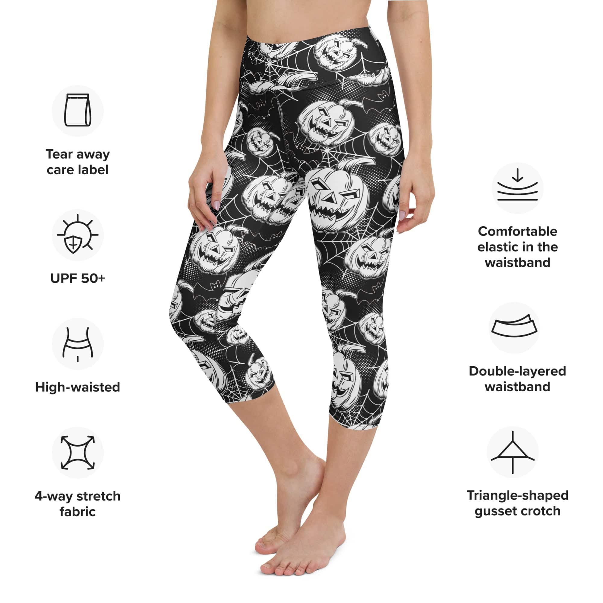 Halloween Haunted Harvest Yoga Capris